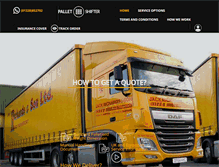 Tablet Screenshot of palletshifter.com